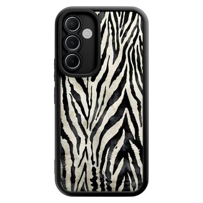 Samsung Galaxy A55 zwarte case - Zebra safari Samsung Galaxy A55 zwarte case - Zebra safari