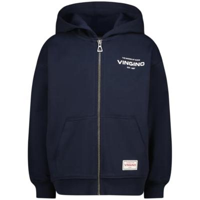 Vingino winter vest jongens - blauw - Basic-Vest - oversized fit