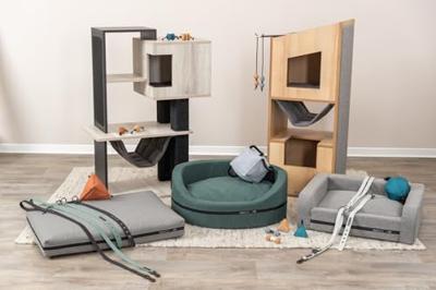 Trixie Cat Tower CityStyle krabpaal bruin/grijs 1 stuk - thumbnail