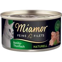 Miamor Dose Feine Filets Naturelle Bonito-Thunfisch 80 g (Menge: 24 je Bestelleinheit) - thumbnail
