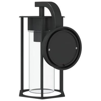 VidaXL Buitenwandlamp roestvrij staal zwart