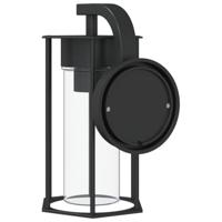 Buitenwandlamp roestvrij staal zwart - thumbnail