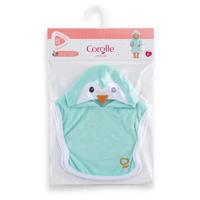 Corolle badcape voor babypop - pinguin, 36cm - thumbnail