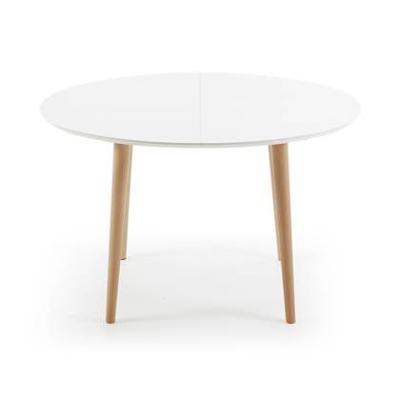 Kave Home Oqui eettafel uitschuifbaar 120/200x90 cm Wit Kave Home Oqui eettafel uitschuifbaar 120/200x90 cm Wit