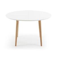 Kave Home Oqui eettafel uitschuifbaar 120/200x90 cm Wit - thumbnail