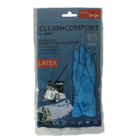 CLEAN-COMFORT Huishoudhandschoen blauw maat L 1 Paar - thumbnail