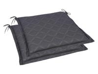 GO-DE Textil Tuinkussen (Set van 2 kussens, Antraciet) - thumbnail