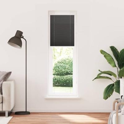 Pliss rolgordijn 55x200 cm stofbreedte 54,4 cm polyester zwart - thumbnail