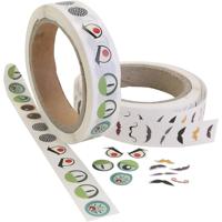 Creativ Company Sticker ogen, ogen/snor, d 17 mm, 2000 stuk/ 1 doos - thumbnail