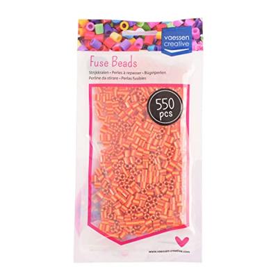 Vaessen Creative • strijkkralen tweekleurig geel-rood 550st.