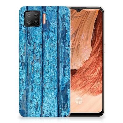 OPPO A73 4G | Bumper Hoesje | Wood Blue OPPO A73 4G | Bumper Hoesje | Wood Blue