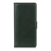 Shop4 - Sony Xperia 1 Hoesje - Wallet Case Grain Groen - thumbnail