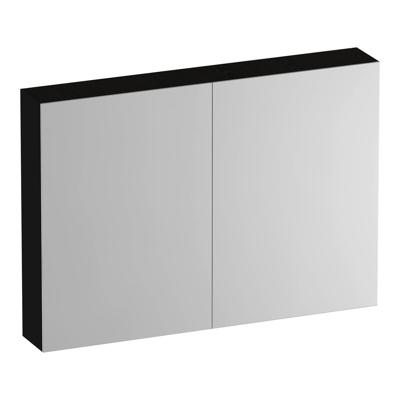 Brauer Impress Deluxe Spiegelkast - 100 cm - met interne en externe Verlichting - 2 Dubbelzijdige Spiegeldeuren - Timber Black