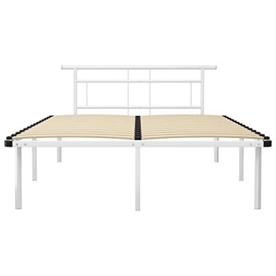 vidaXL Bedframe metaal wit 160x200 cm vidaXL Bedframe metaal wit 160x200 cm