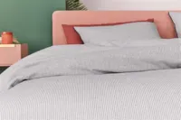 Auping Checkmate White dekbedovertrek 240x200/220 - thumbnail