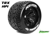 Louise MT-ROCKET Medium banden op zwarte velgen voor 1/8 MT - 0 offset - thumbnail