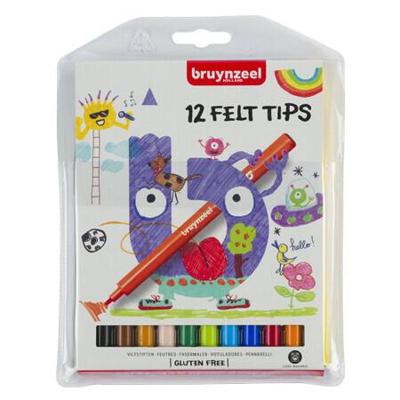 BRUYNZEEL kids viltstiften, 12st.