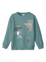 Name it winter sweater jongens - turquoise - NkmPbambo - thumbnail