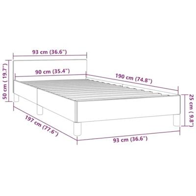 Bedframe zonder matras 90x190 cm fluweel lichtgrijs