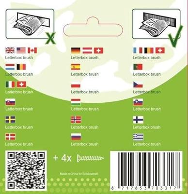 Ecosavers Brievenbusborstel - zwart