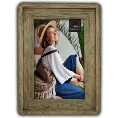 Haes Deco Houten Fotolijst Malaga in rustiek bruin voor 1 foto 10x15 cm (formaat 15 x 20 cm) - SP11415