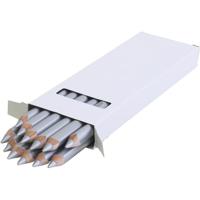 EDU3 Edu jumbo kleurpotlood, dikte 10 mm, vulling 6,25 mm, zilver, 12 stuk/ 1 doos - thumbnail