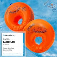 Swimsafe zwemmouwtjes flipper oranje 2 stuks - thumbnail