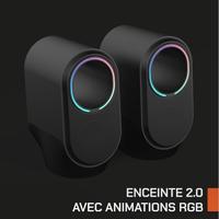 Bluetooth gaming speakers - NOVA GAMING - Cygnus - RGB LED - Zwart - thumbnail