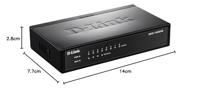 D-Link DES-1008PA Netwerk switch 8 poorten 100 MBit/s PoE-functie - thumbnail