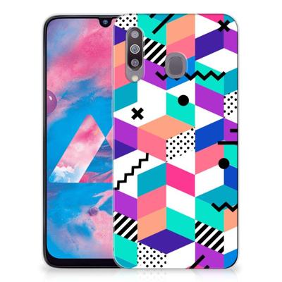 Samsung Galaxy M30 | TPU Hoesje | Blokken Kleurrijk