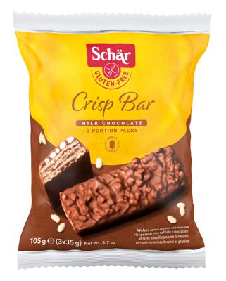 Schar Crisp Bar Melkchocolade Glutenvrij