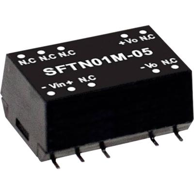 MEAN WELL SFTN01L-05 DC/DC-convertermodule 200 mA 1 W Aantal uitgangen: 1 x Inhoud 1 stuk(s)