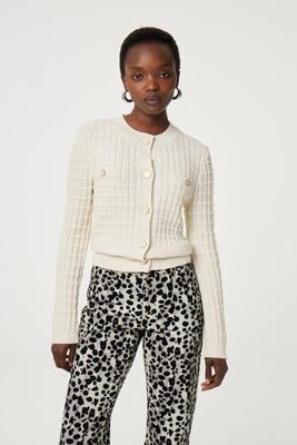 Fabienne Chapot Chin Cardigan | Cosy white