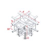 Showtec GQ30 Vierkant truss 024 5-weg kruis 90g - thumbnail