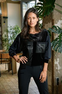 Zip73 Sweater W25/222/01/005 Sweater 005 Black Velvet