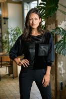 Zip73 Sweater W25/222/01/005 Sweater 005 Black Velvet - thumbnail