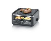 Severin 2360 Gourmetstel Anti-aanbaklaag, 4 pannen, Grillfunctie, Controlelampje Zwart - thumbnail