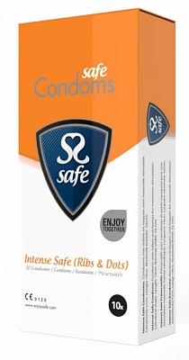 Condooms ribbers & noppen 10 Stuks Condooms ribbers & noppen 10 Stuks