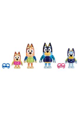 Miniatuurbeeldjes - MOOSE TOYS - De familie op het strand (4 beeldjes) - Bluey