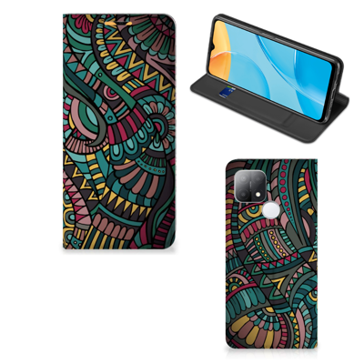 OPPO A15 | Hoesje met Magneet | Aztec OPPO A15 | Hoesje met Magneet | Aztec