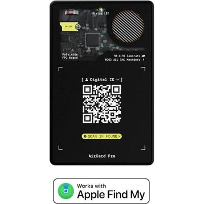 Rolling Square AirCard Pro - Bluetooth Tracker - Apple Find My - Ultradun 2,2 mm - Draadloos Oplaadbaar
