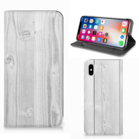 Apple iPhone Xs Max Book | Wallet Case | White Wood - thumbnail