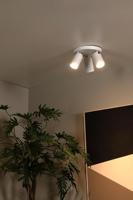 Lucide PUNCH - Plafondspot - Ø 21 cm - 3xGU10 - Wit - thumbnail