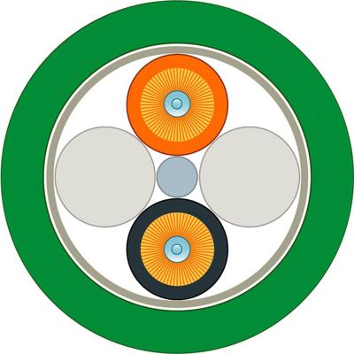 Siemens 6XV18613AT15 Glasvezel Optische vezel Aansluitkabel Groen, Oranje, Zwart 200/230 µ