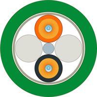 Siemens 6XV18613AT15 Glasvezel Optische vezel Aansluitkabel Groen, Oranje, Zwart 200/230 µ - thumbnail