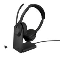 Jabra 25599-999-889 hoofdtelefoon/headset Bedraad en draadloos Hoofdband Kantoor/callcenter Bluetooth Oplaadhouder Zwart - thumbnail