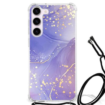 Back Cover voor Samsung Galaxy S23 Watercolor Paars Back Cover voor Samsung Galaxy S23 Watercolor Paars