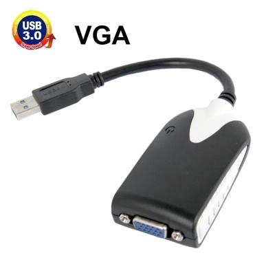 USB 3.0 to VGA Display Adapter Resolution: 1920 x 1080(Black)