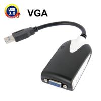 USB 3.0 to VGA Display Adapter Resolution: 1920 x 1080(Black) - thumbnail