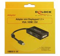 DeLOCK Mini DisplayPort naar VGA/HDMI/DVI adapter - thumbnail